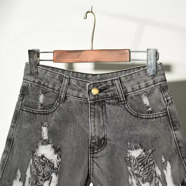 High Waist Denim Shorts