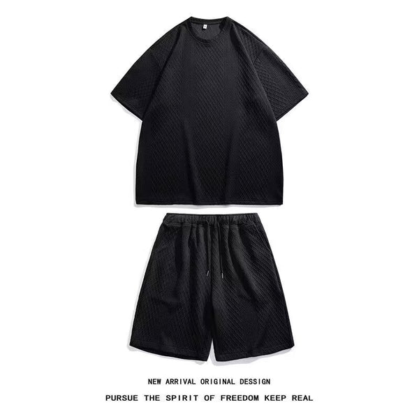 Short-Sleeved Two - Piece Short Set