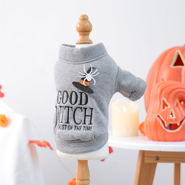 Halloween-Themed Cat Sweatshirt