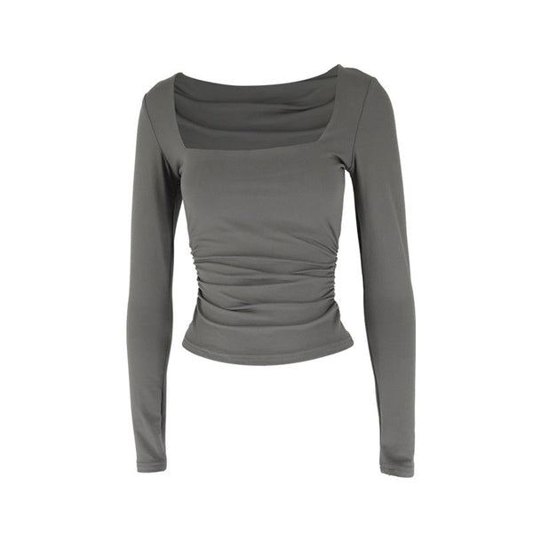 Womens Square Neck Pullover T-Shirt