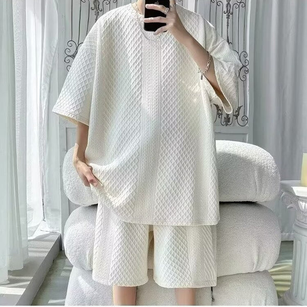 Short-Sleeved Two - Piece Short Set