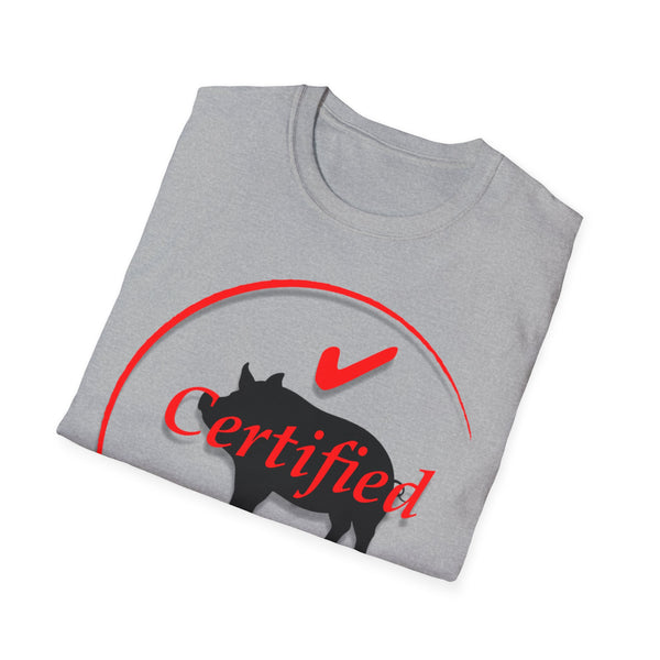 Certified Pig Mama T-Shirt Red Logo