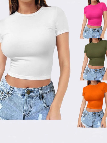 Body-Hugging Crop Top