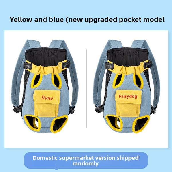 Portable Pet Backpack Chest Carrier