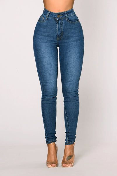 High Waist Stretch Jeans