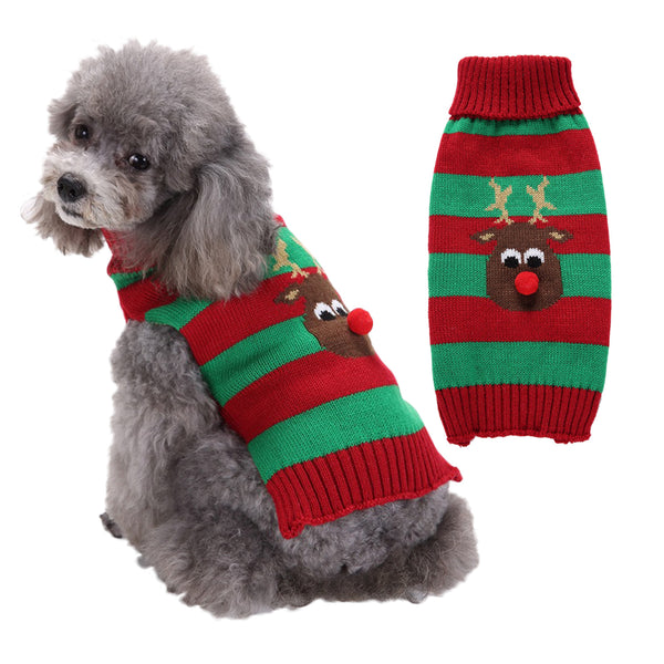Festive Holiday Knitted Pet Sweaters