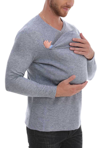 Kangaroo Pocket Long Sleeve T-Shirt