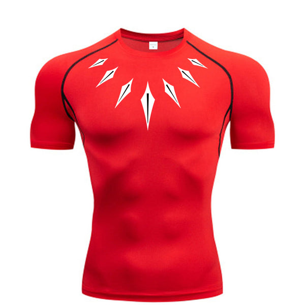 Geometric Designed Compression Shirt