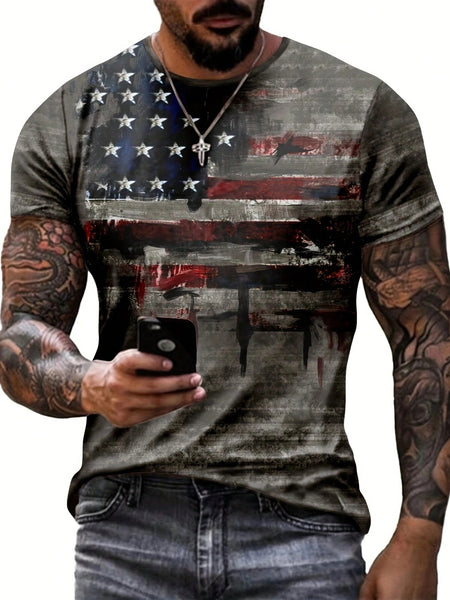 American Flag Short-Sleeved T-Shirts