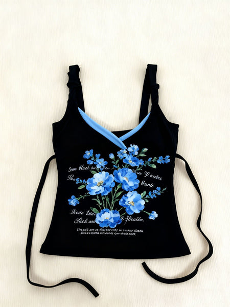Floral-Patterned Tank Top