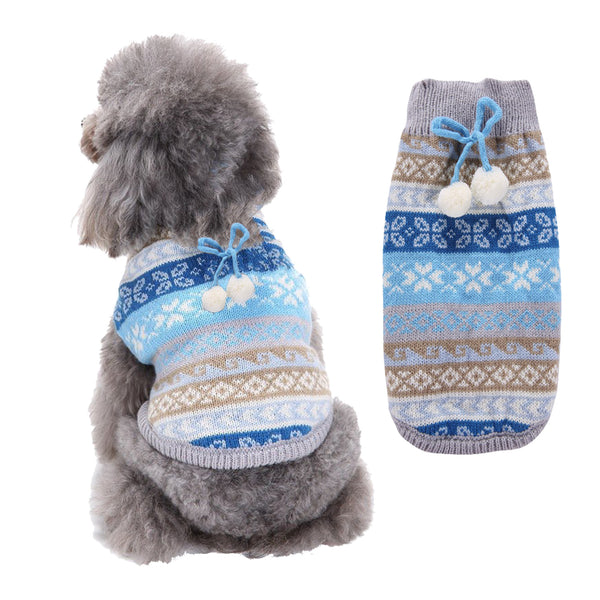 Festive Holiday Knitted Pet Sweaters