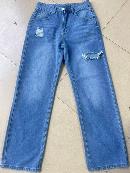 Sand Washed Ripped jeans