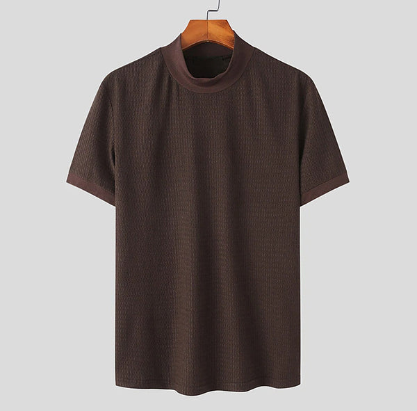 Men's Turtleneck Knit Shirt