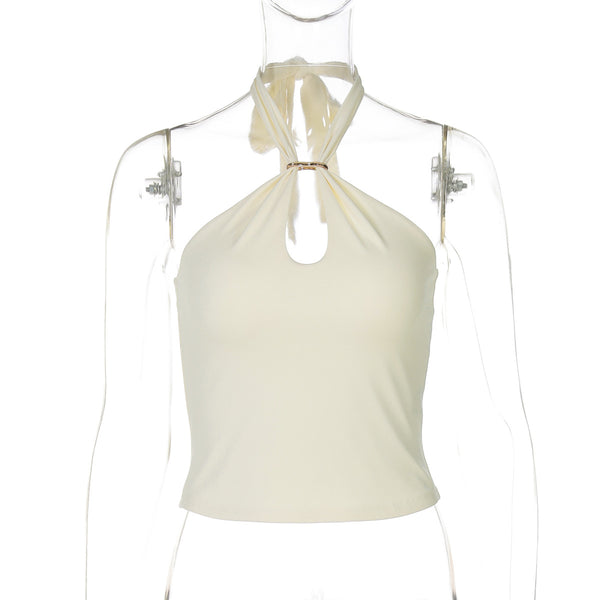 Sleeveless Halter Tops