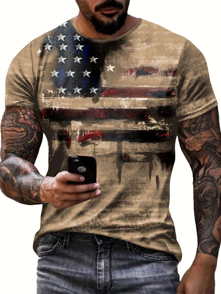 American Flag Short-Sleeved T-Shirts