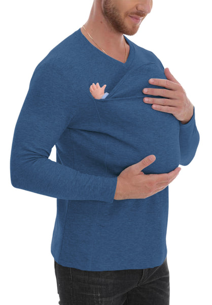 Kangaroo Pocket Long Sleeve T-Shirt
