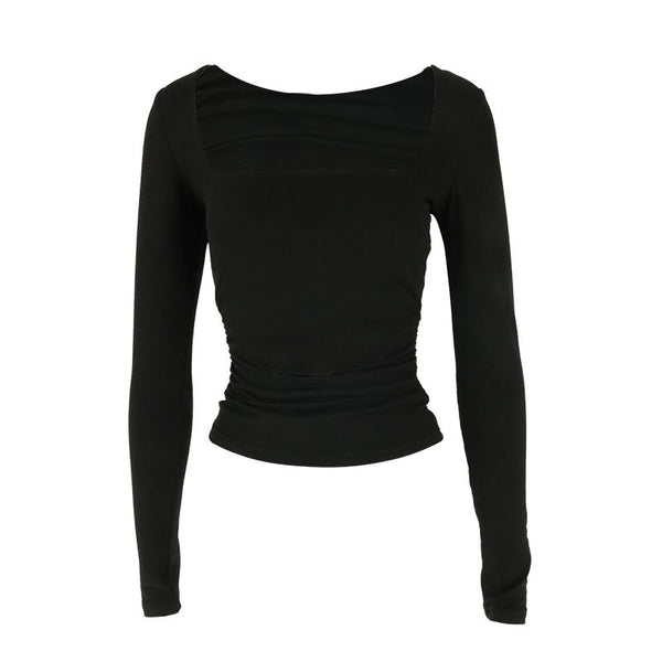 Womens Square Neck Pullover T-Shirt