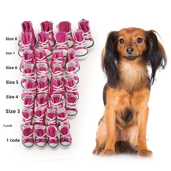 Denim Pet Dog Shoes Anti Slip Comfortable