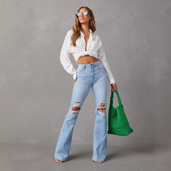 Hot Girl Ripped Jeans