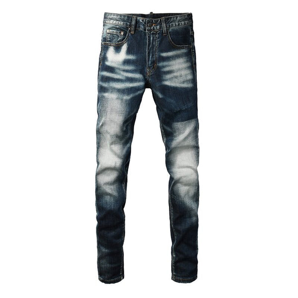 Men's Stylish Faded Stretch-Fit Jeans