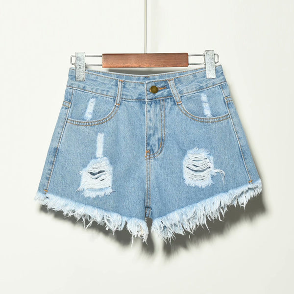High Waist Denim Shorts