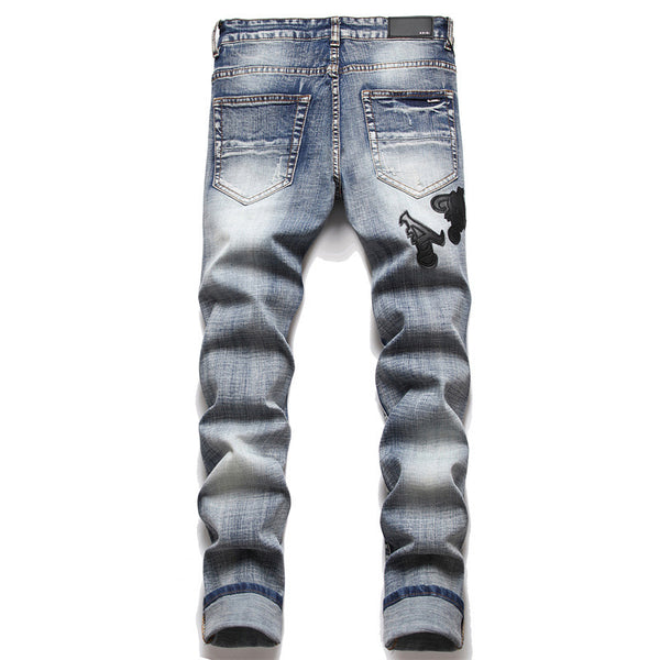 Men's dyed denim pants