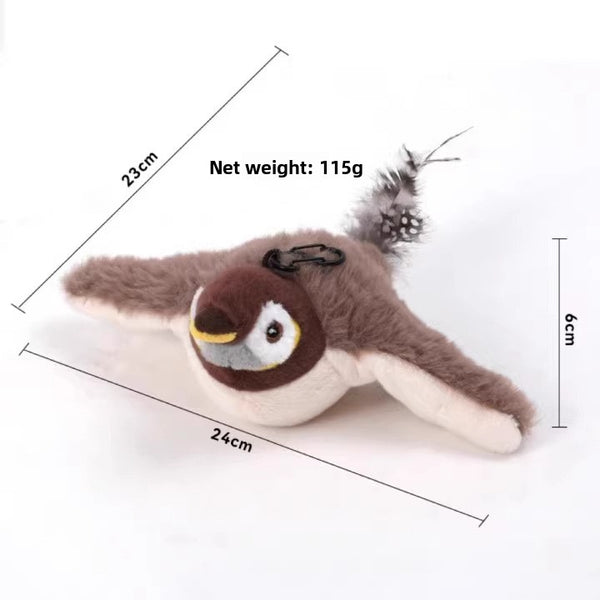 Shaking Sparrow Plush Cat Toy