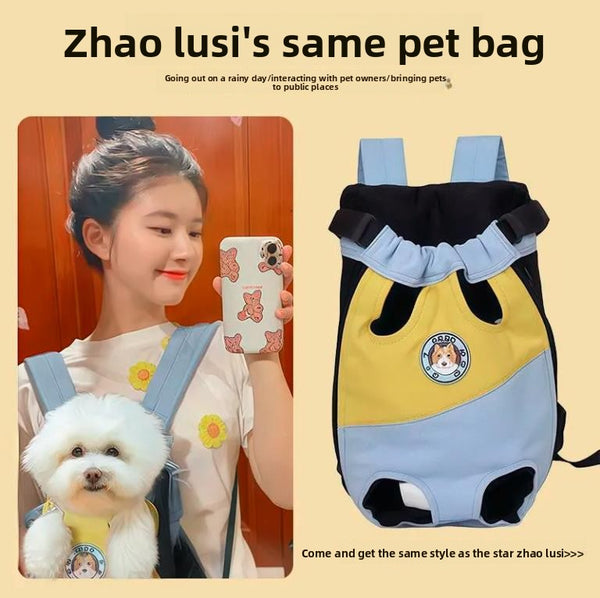 Portable Pet Backpack Chest Carrier