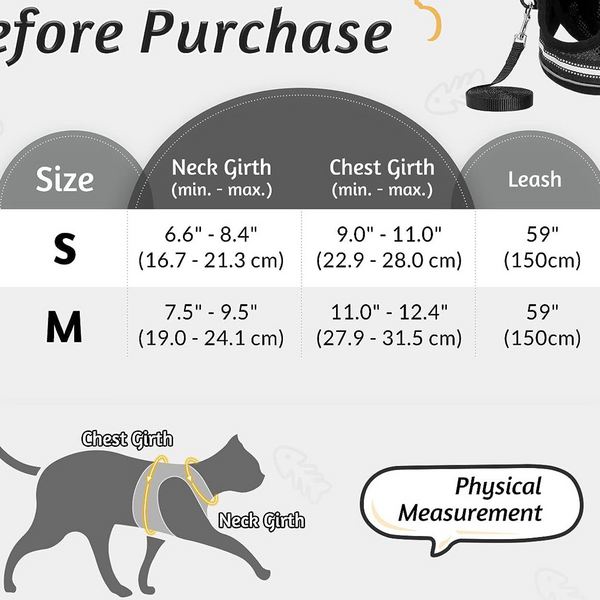 Adjustable Reflective Pet Harness with Leash