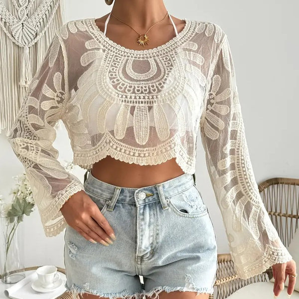 Long sleeve Lace Blouse