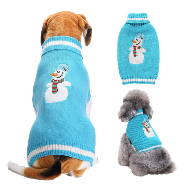 Festive Holiday Knitted Pet Sweaters