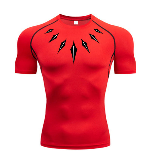 Geometric Designed Compression Shirt