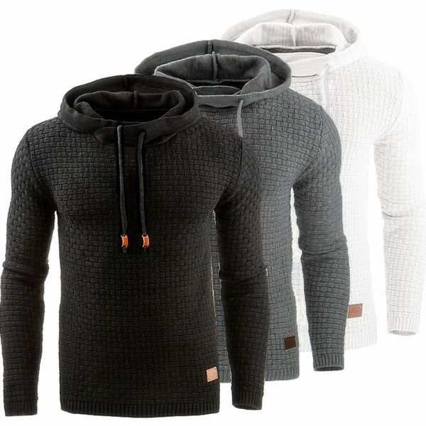 Jacquard Pattern Casual Hoodies