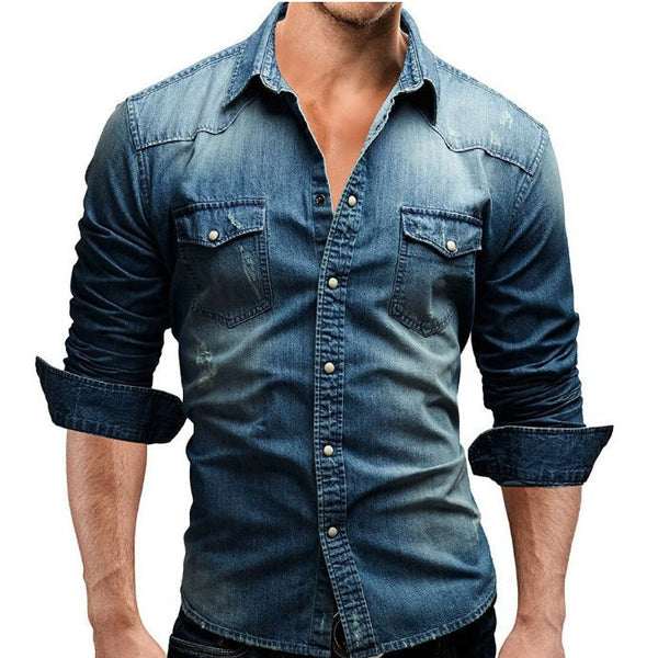 Long Sleeve Denim Shirts