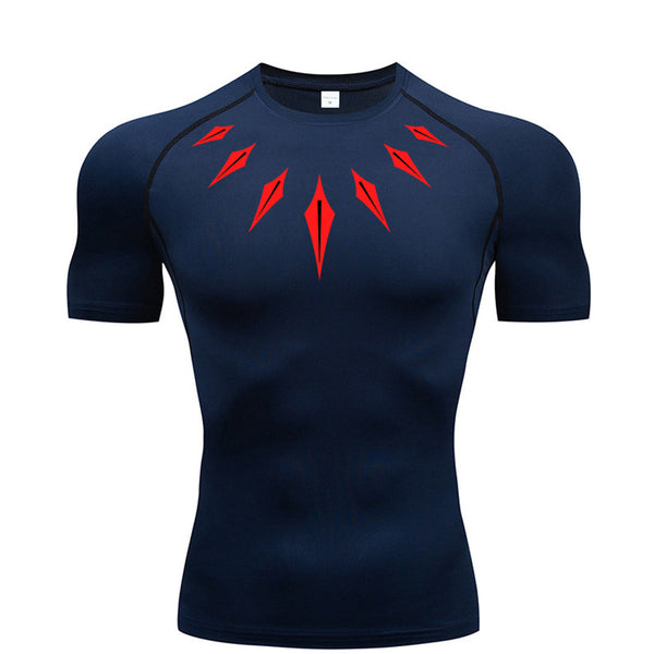 Geometric Designed Compression Shirt
