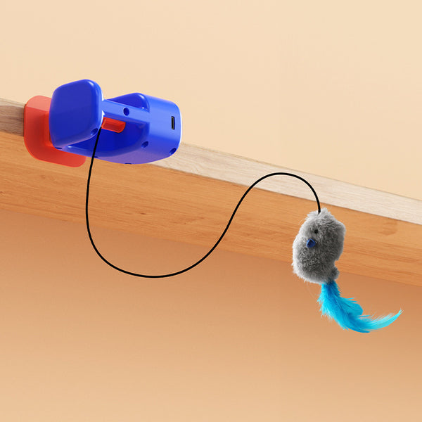 Electric Hanging Cat Toy with Automatic Rotation