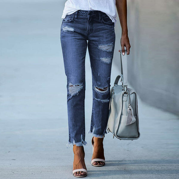 Slim Fit Ripped Jeans