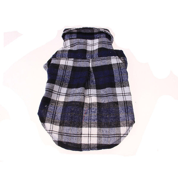 Stylish Plaid Pet Shirt