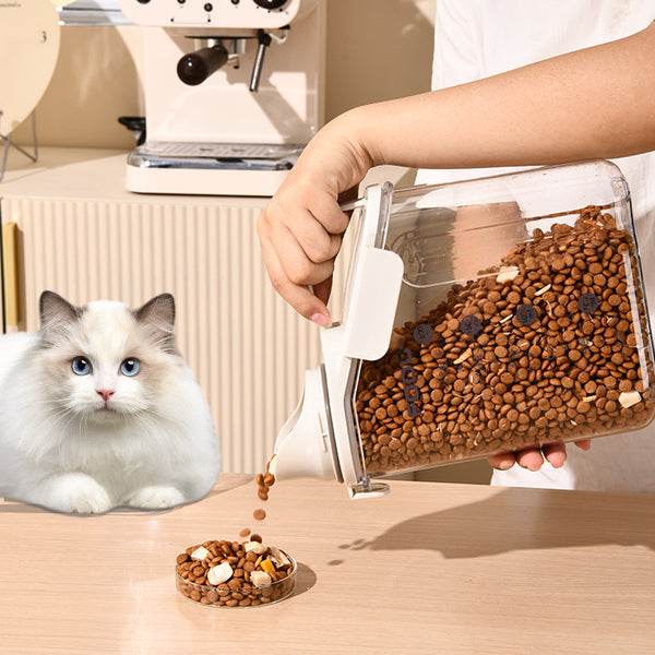 Cat Food Storage Dispenser
