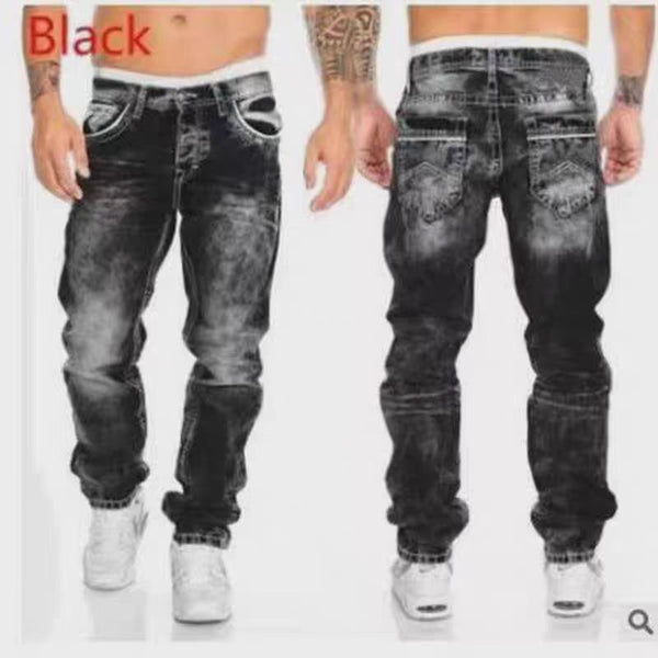 Vintage Straight Leg Denim Pants