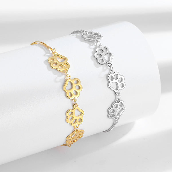 Adjustable Cat Paw Bracelet