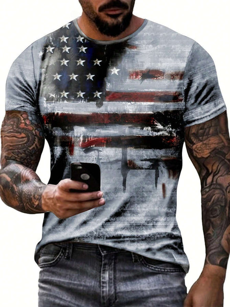 American Flag Short-Sleeved T-Shirts