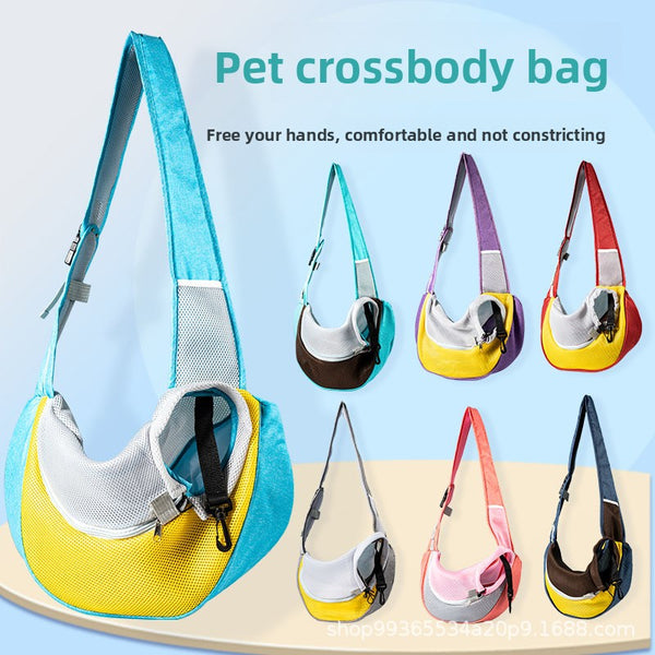 Pet Mesh Carrier Bag with Adjustable Strap