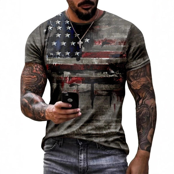 American Flag Short-Sleeved T-Shirts