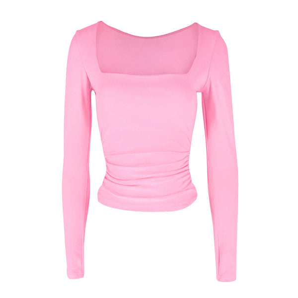 Womens Square Neck Pullover T-Shirt