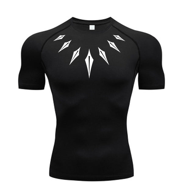 Geometric Designed Compression Shirt