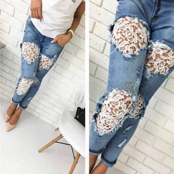 Stretchy Cotton Denim Jeans
