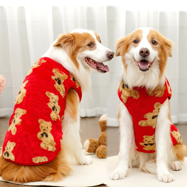 Teddy Bear Patterned Dod Sweaters