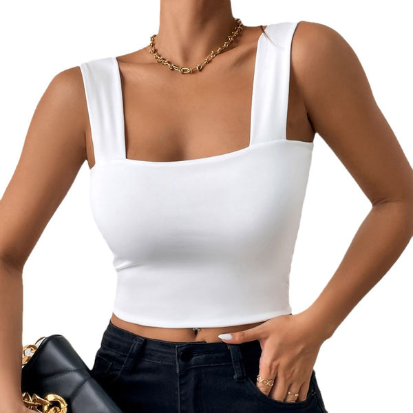 Shoulder Strap Sleeveless Tank Tops