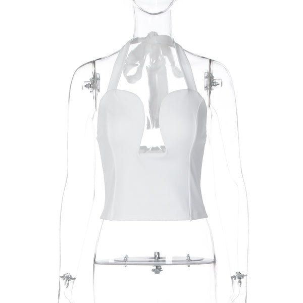 Halter Top with Cut-Out Design